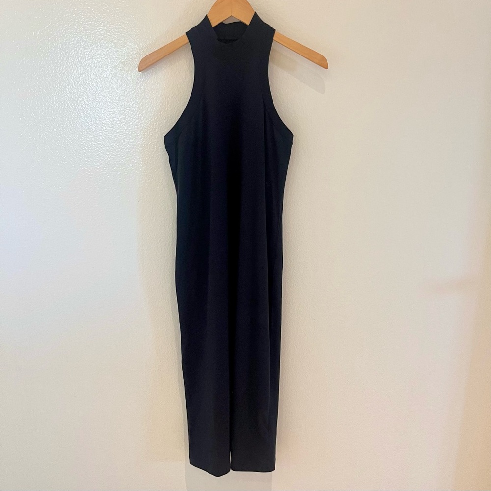 Calvin Klein Black Cotton Midi Dress Size Small NWT